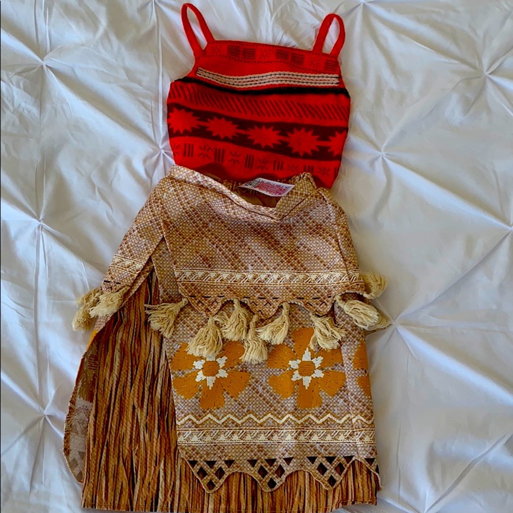 Disney Moana Dress Up Sz 4 Like New